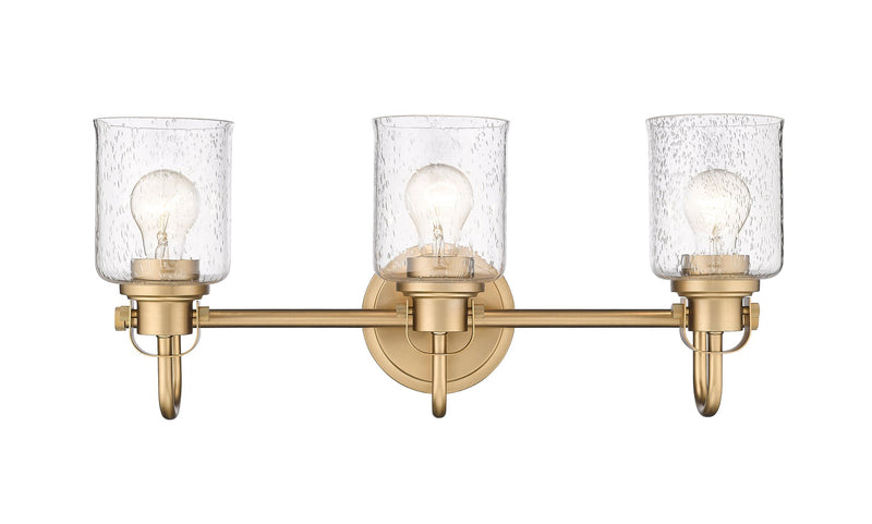 Kinsley 3 Light 22" Vanity in Heirloom Gold