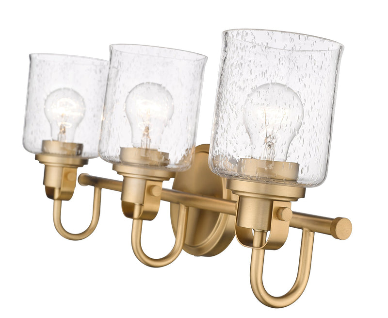 Kinsley 3 Light 22" Vanity in Heirloom Gold