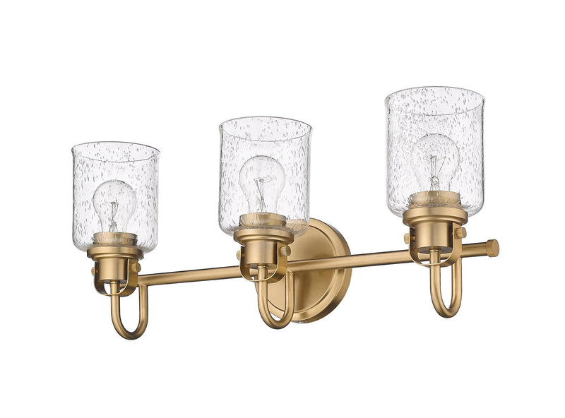Kinsley 3 Light 22" Vanity in Heirloom Gold