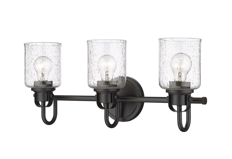 Kinsley 3 Light 22" Vanity in Matte Black