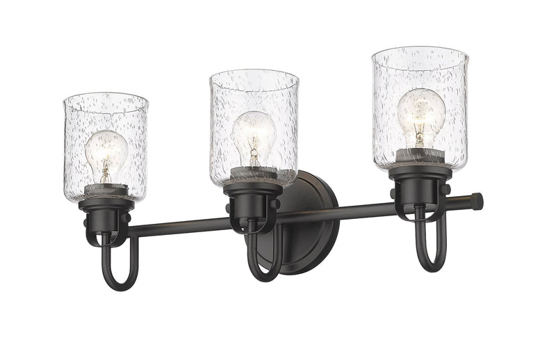 Kinsley 3 Light 22" Vanity in Matte Black