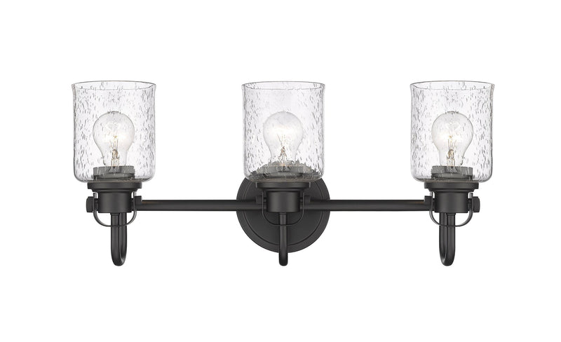 Kinsley 3 Light 22" Vanity in Matte Black