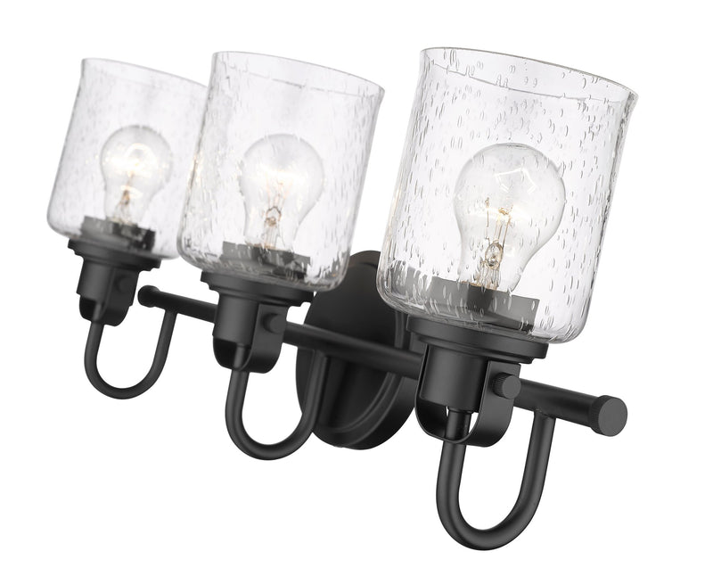 Kinsley 3 Light 22" Vanity in Matte Black
