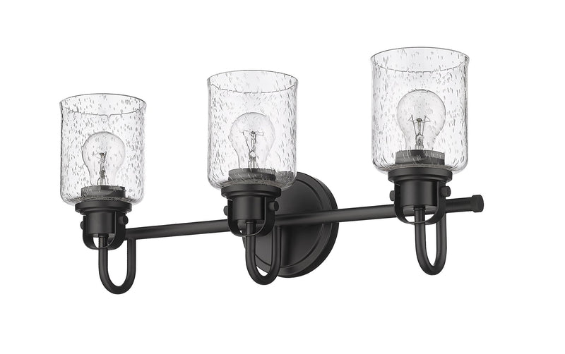 Kinsley 3 Light 22" Vanity in Matte Black