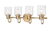 Kinsley 4 Light 28" Vanity in Heirloom Gold
