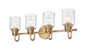 Kinsley 4 Light 28" Vanity in Heirloom Gold