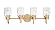 Kinsley 4 Light 28" Vanity in Heirloom Gold