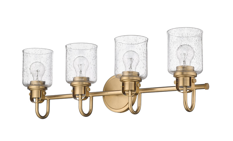 Kinsley 4 Light 28" Vanity in Heirloom Gold