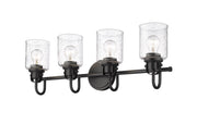 Kinsley 4 Light 28" Vanity in Matte Black