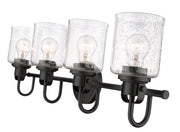 Kinsley 4 Light 28" Vanity in Matte Black