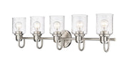 Kinsley 5 Light 35" Vanity in Brushed Nickel