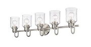 Kinsley 5 Light 35" Vanity in Brushed Nickel