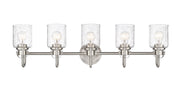 Kinsley 5 Light 35" Vanity in Brushed Nickel