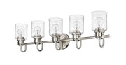 Kinsley 5 Light 35" Vanity in Brushed Nickel