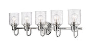 Kinsley 5 Light 35" Vanity in Chrome