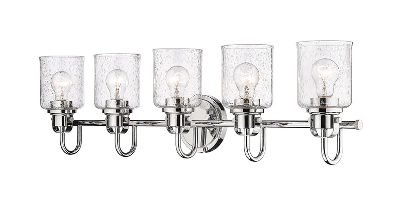 Kinsley 5 Light 35" Vanity in Chrome