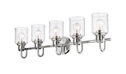 Kinsley 5 Light 35" Vanity in Chrome