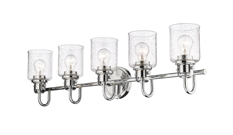 Kinsley 5 Light 35" Vanity in Chrome