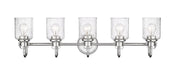 Kinsley 5 Light 35" Vanity in Chrome