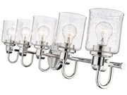 Kinsley 5 Light 35" Vanity in Chrome
