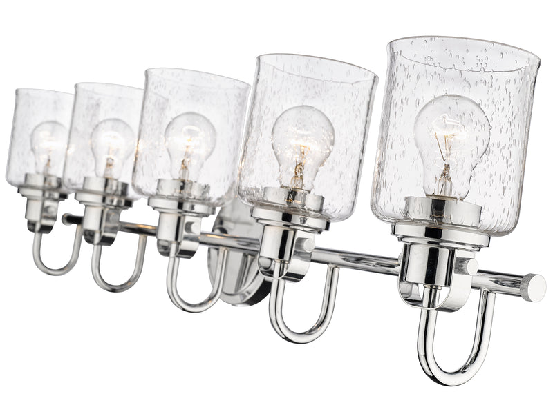 Kinsley 5 Light 35" Vanity in Chrome