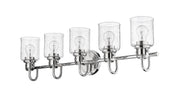 Kinsley 5 Light 35" Vanity in Chrome