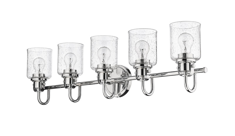 Kinsley 5 Light 35" Vanity in Chrome