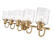Kinsley 5 Light 35" Vanity in Heirloom Gold