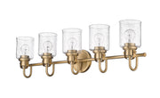 Kinsley 5 Light 35" Vanity in Heirloom Gold