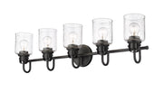 Kinsley 5 Light 35" Vanity in Matte Black