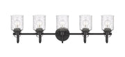 Kinsley 5 Light 35" Vanity in Matte Black