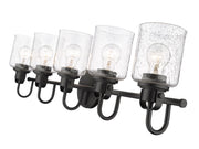 Kinsley 5 Light 35" Vanity in Matte Black