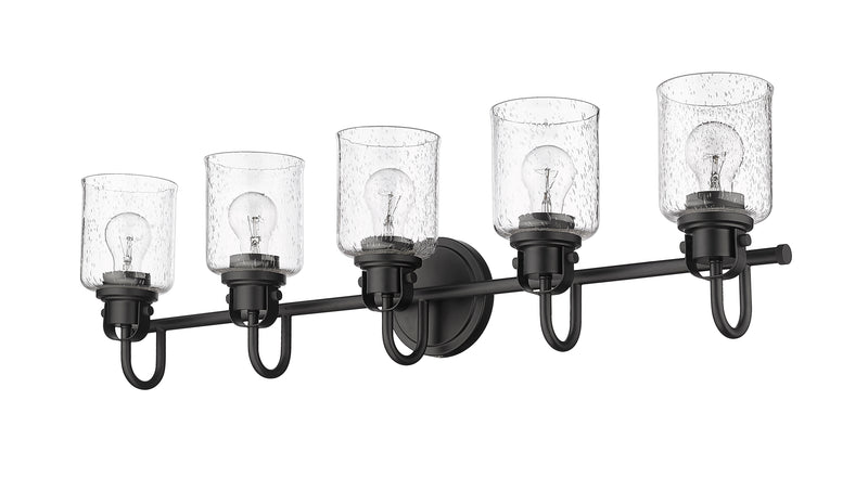 Kinsley 5 Light 35" Vanity in Matte Black