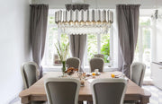 Willow 9-Light 36" Linear Chandelier in Chrome And Clear