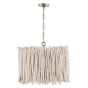 Cara 4-Light Large Pendant in Brushed Pewter
