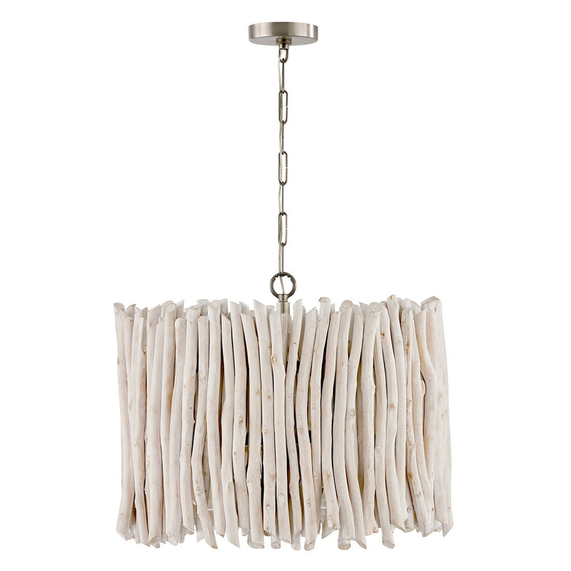 Cara 4-Light Large Pendant in Brushed Pewter
