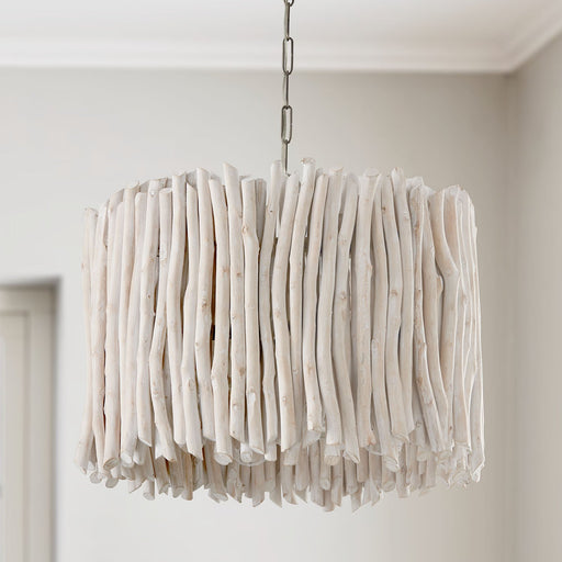 Cara 4-Light Large Pendant in Brushed Pewter