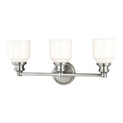 Windham 3-Light Bath Vanity Light in Polished Nickel