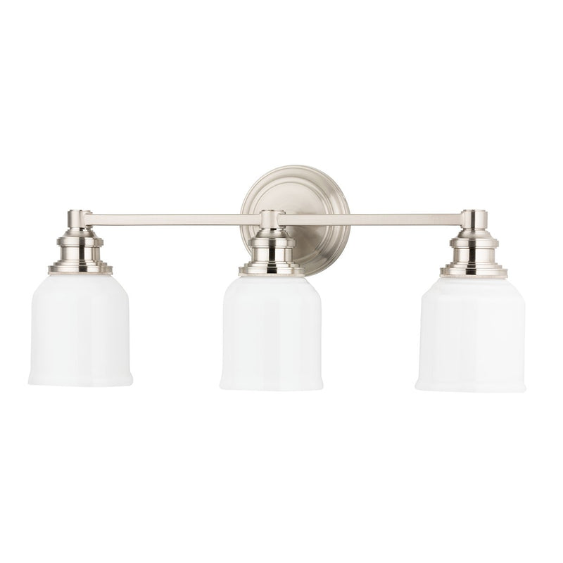 Windham 3-Light Bath Vanity Light in Satin Nickel