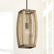Jacob Mini Pendant in Grey Wash and Iron Silk