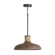 Jacob Bell Pendant in Grey Wash and Iron Silk