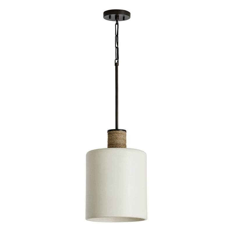 Destin Cylinder Pendant in Dark Pewter