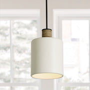 Destin Cylinder Pendant in Dark Pewter