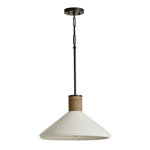 Destin Cone Pendant in Dark Pewter