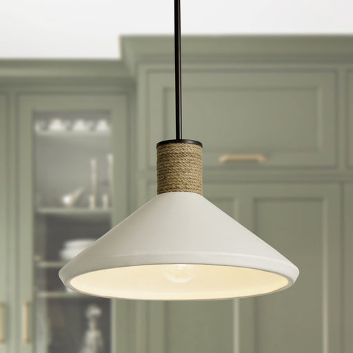 Destin Cone Pendant in Dark Pewter