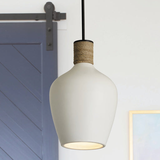 Destin Teardrop Pendant in Dark Pewter