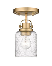 Kinsley 1 Light 5.25" Flush Mount in Heirloom Gold