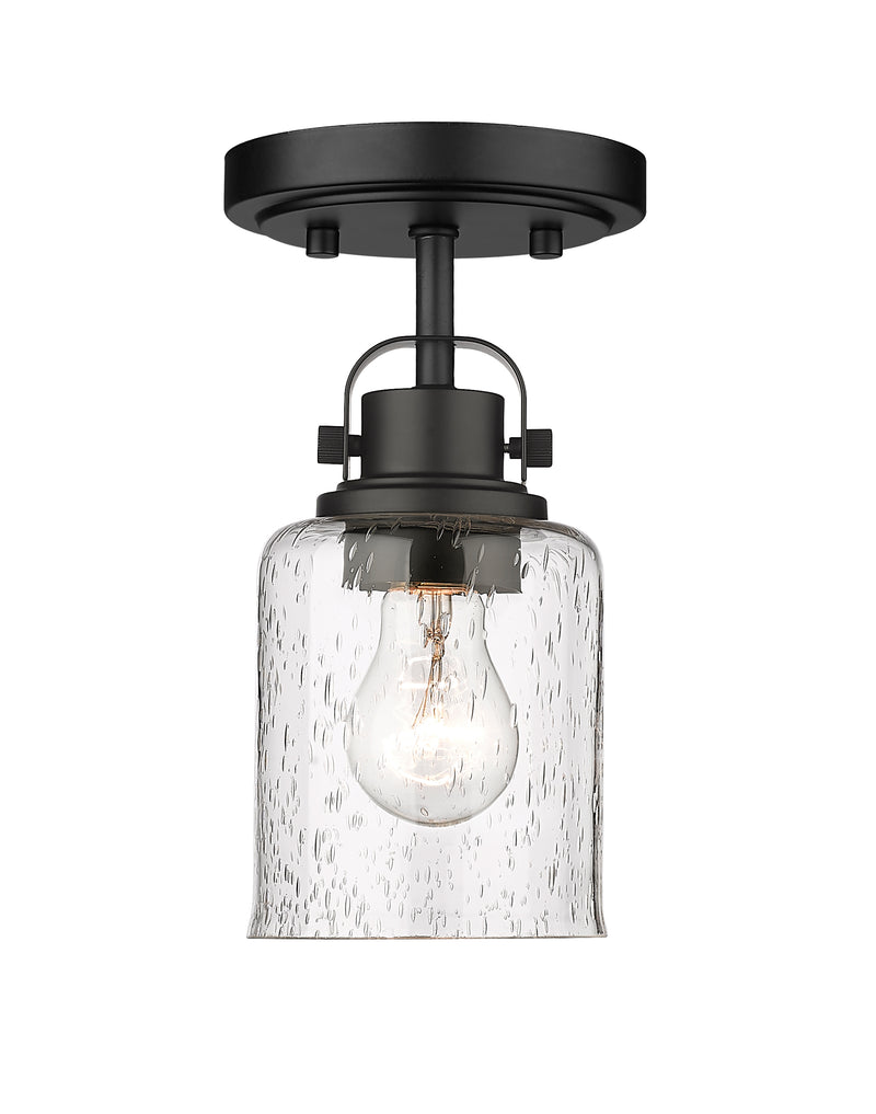 Kinsley 1 Light 5.25" Flush Mount in Matte Black