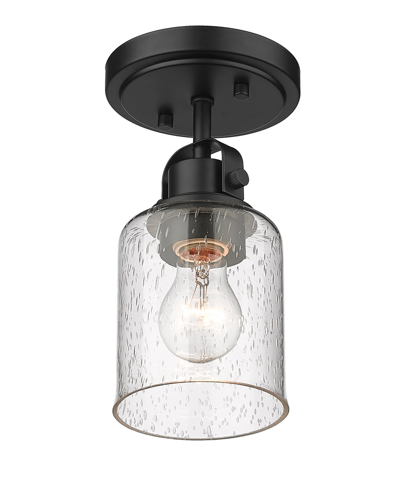 Kinsley 1 Light 5.25" Flush Mount in Matte Black