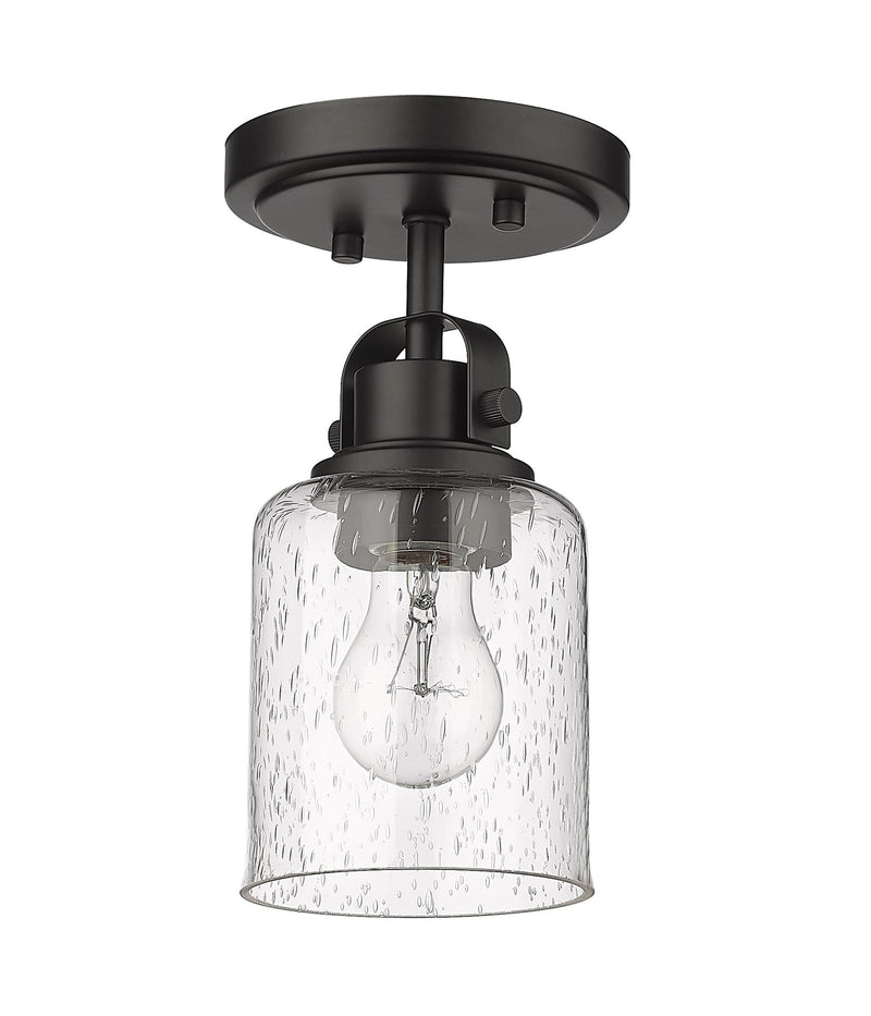 Kinsley 1 Light 5.25" Flush Mount in Matte Black